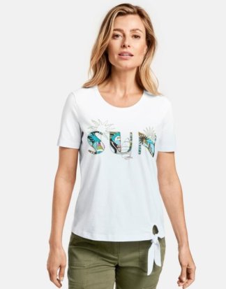 1/2 Arm Shirt Sun organic cotton Weiss 36/S