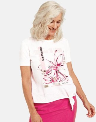 1/2 Arm Shirt mit Platziertem Print Mehrfarbig 36/S