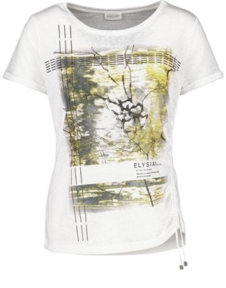 1/2 Arm Shirt mit Raffdetail Mehrfarbig 36/S