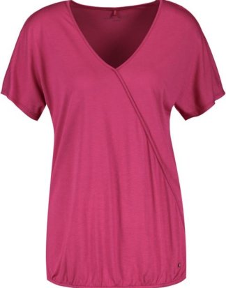 1/2 Arm Shirt mit Wickeleffekt Pink 36/S