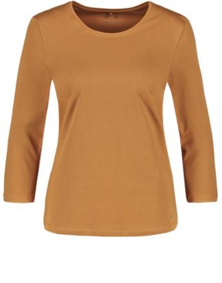 3/4 Arm Basic Shirt Braun 36/S
