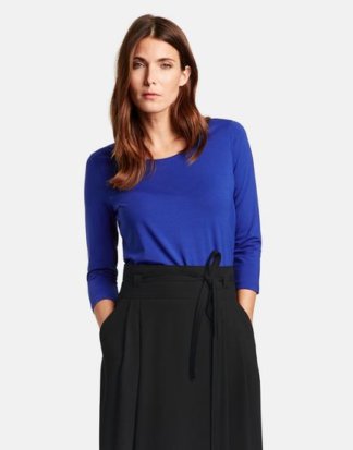 3/4 Arm Shirt Basic Blau 36/S Mindestbestellwert von 29 € erforderlich
