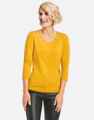 3/4 Arm Shirt Basic Gelb 40/M Mindestbestellwert von 29 € erforderlich
