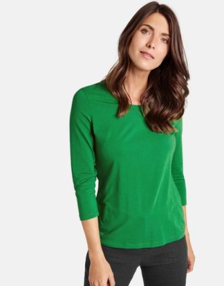 3/4 Arm Shirt Basic Grün 38/S Mindestbestellwert von 29 € erforderlich