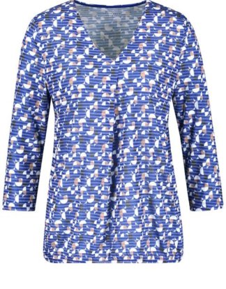 3/4 Arm Shirt mit Alloverprint Mehrfarbig 40/M