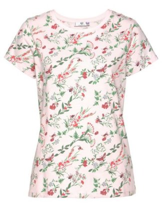 AJC T-Shirt mit filigranem Blumendruck