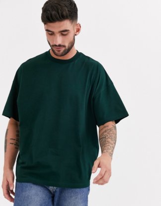 ASOS DESIGN - Grünes Oversized-T-Shirt mit Rundhalsausschnitt
