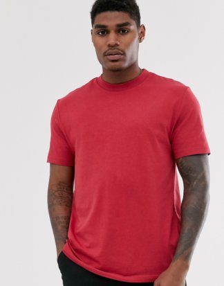 ASOS DESIGN - Rotes Bio-T-Shirt mit Rundhalsausschnitt