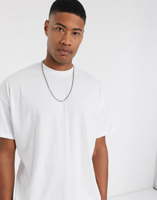 ASOS DESIGN Tall - Weißes Oversize-T-Shirt mit Rundhalsausschnitt