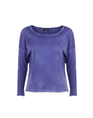 AVANT TOI Damen Baumwoll Shirt blau