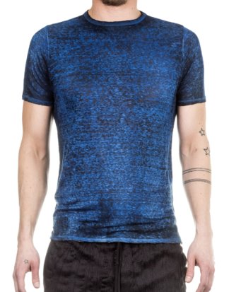 AVANT TOI Herren Leinen T-Shirt blau