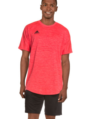 Adidas T-Shirt Tango, Rundhals, gerader Schnitt rosa