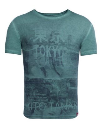 Akito Tanaka Print-Shirt "Geisha Beloved" mit Collagen Druck