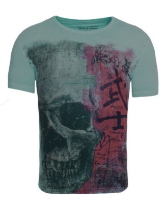 Akito Tanaka Print-Shirt "Japan Skull" mit großem Skull Druck