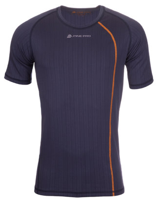 Alpine PRO T-Shirt Under , Rundhals, Slim Fit blau