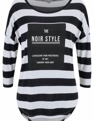 Aniston CASUAL 3/4-Arm-Shirt Mit Statement Schriftzug