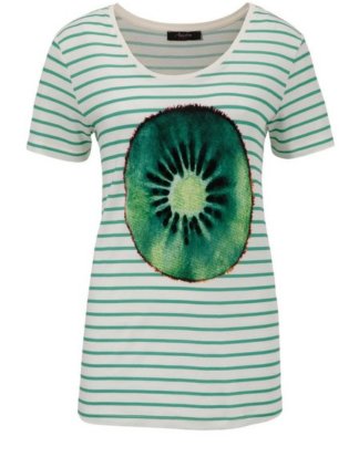 Aniston CASUAL T-Shirt gestreift, mit Kiwi, Zitrone oder Drachenfrucht - NEUE KOLLEKTION