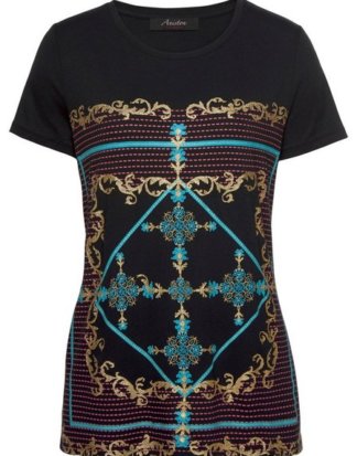 Aniston CASUAL T-Shirt mit Ornament Druck