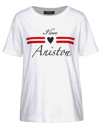 Aniston CASUAL T-Shirt mit Schriftzug