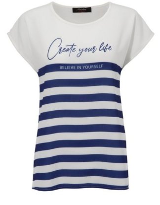 Aniston CASUAL T-Shirt mit Statement-Schriftzug - NEUE KOLLEKTION