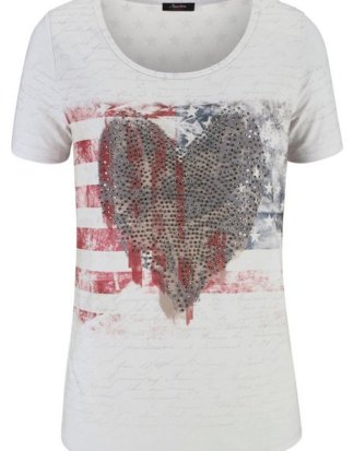 Aniston CASUAL T-Shirt mit Steinchen-Verzierung