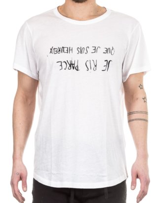 Ann Demeulemeester Herren T-Shirt weiß