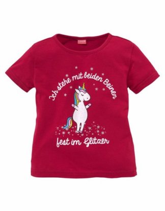 Arizona T-Shirt, Druck "Einhorn" mit Glitzereffekten