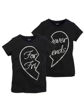 Arizona T-Shirt "Forever Friends" (Packung, 2-tlg) "Forever Friends" - Druck für Freundinnen