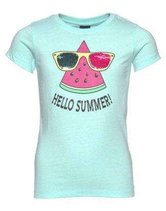 Arizona T-Shirt "HELLO SUMMER" mit Wendepaillettenmotiv