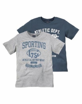 Arizona T-Shirt (Packung, 2-tlg) in 2 Farben mit großem Druck