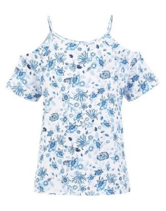 Arizona T-Shirt in ausgestellter Form, mit Cut-Outs