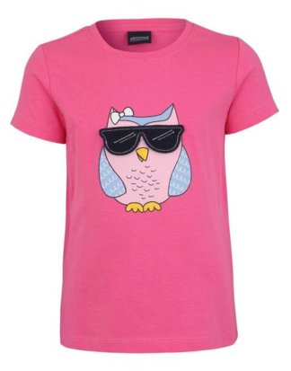 Arizona T-Shirt mit Eulendruck und beweglicher Applikation