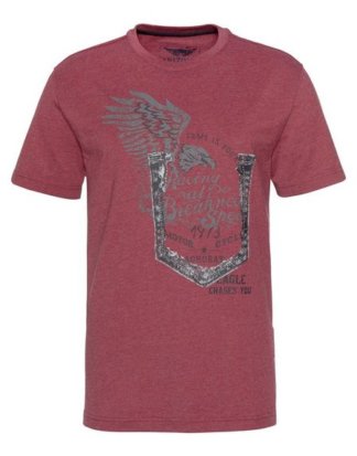 Arizona T-Shirt mit Print in Used Optik