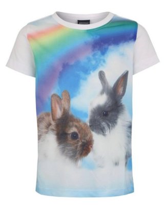 Arizona T-Shirt mit großem Häschen Foto-Druck