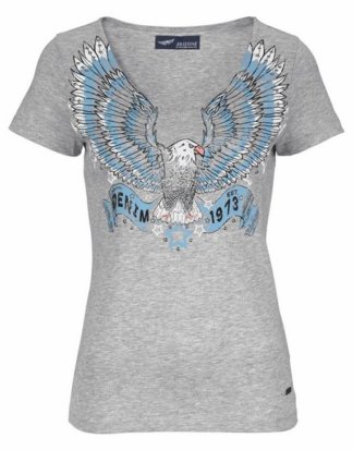 Arizona V-Shirt "mit Arizona Denim Print"