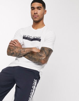 BOSS Bodywear - Identity - Weißes T-Shirt mit Logo