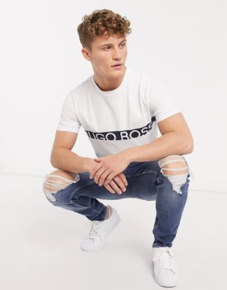 BOSS - Bodywear - Weißes T-Shirt mit Logo