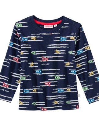 Baby-Jungen-Shirt mit Rennauto-Muster