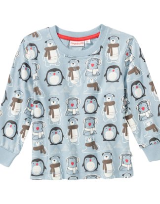 Baby-Jungen-Shirt mit Winter-Muster
