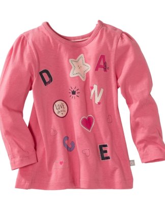 Baby-Mädchen-Shirt mit Puffärmeln