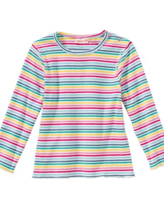 Baby-Mädchen-Shirt mit Ringelmuster
