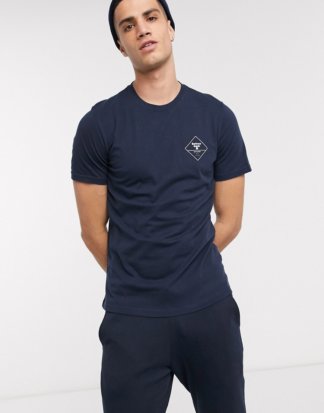 Barbour Beacon - T-Shirt mit Box-Logo in Marine-Navy