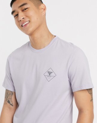 Barbour Beacon - T-Shirt mit Box-Logo in Violett, exklusiv bei ASOS
