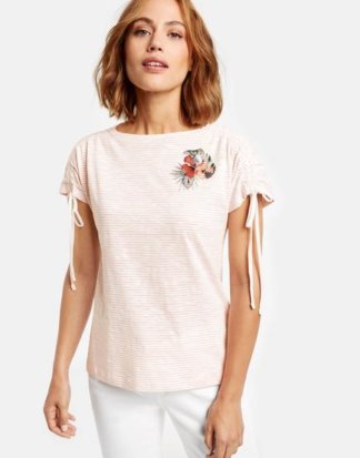 Baumwoll-Shirt mit Schulter-Raffung 46/L Mindestbestellwert von 29 € erforderlich