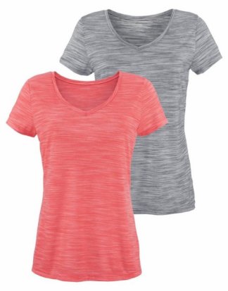 Beachtime T-Shirt (2er-Pack) in tollen Melange-Farben
