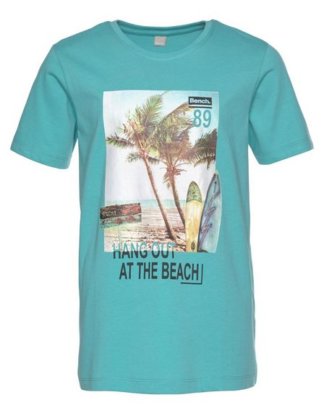 Bench. T-Shirt Druck mit coolem Surfermotiv