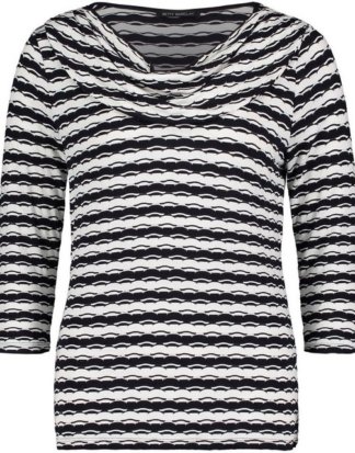 Betty Barclay Print-Shirt mit Wasserfallausschnitt