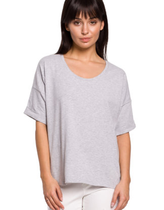 Bewear Shirt, Halbarm, Rundhals grau