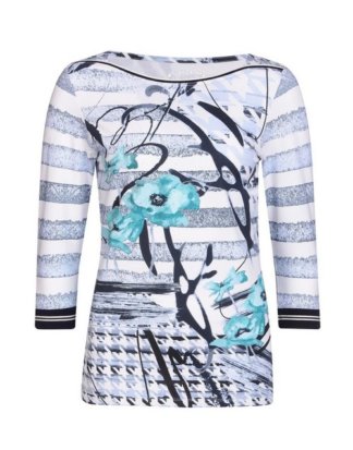 Bexleys woman T-Shirt mit Allover-Druck
