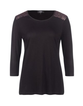 Bexleys woman T-Shirt mit Pailletten
